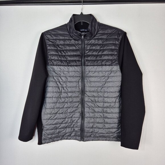 Zachary Prell Men's Size L Montauk Quilted Bomber JacketBlack